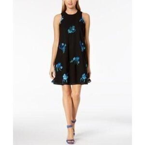 Size 10 Calvin Klein Floral Embroidered Dress